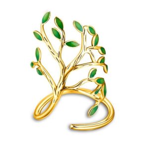 Bague "Arbre de vie" Or Plaqué