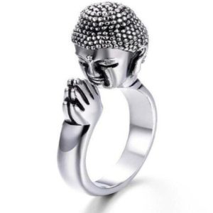 Bague Bouddha Namasté Argent