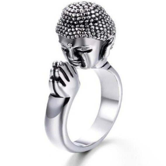 Bague Bouddha Namasté Argent