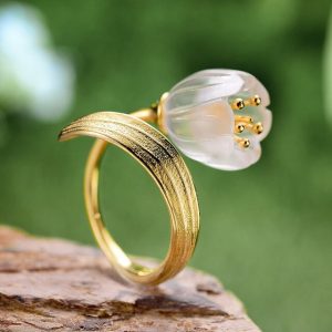 Bague Lotus Natural Communion Or