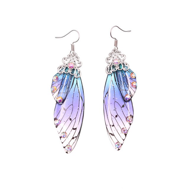 Boucles d’Oreilles Ailes de Papillon Nuit