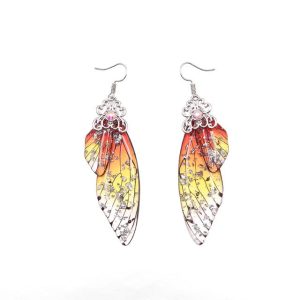 Boucles d’Oreilles Ailes de Papillon Or