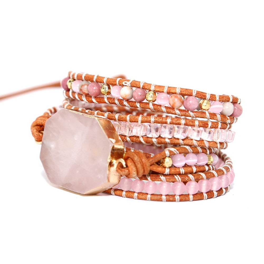 Bracelet "Candy Love" en Quartz Rose – Image 3