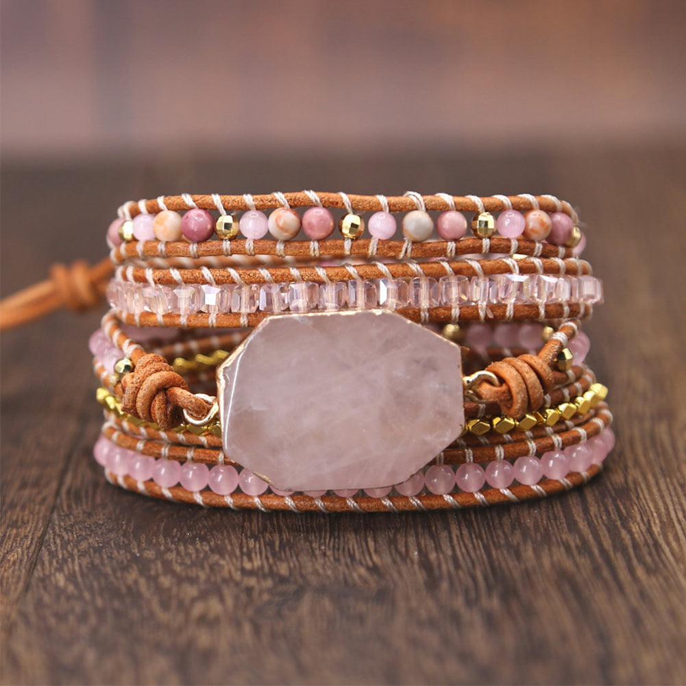 Bracelet "Candy Love" en Quartz Rose – Image 4