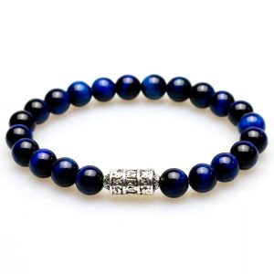 Bracelet Mantra Œil de tigre 23cm