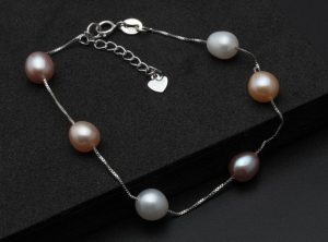 Bracelet "Océania" Argent et Perles d'Eau Douce Multicolore