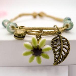 Bracelet Porte Bonheur "Forest Spirit" Jaune