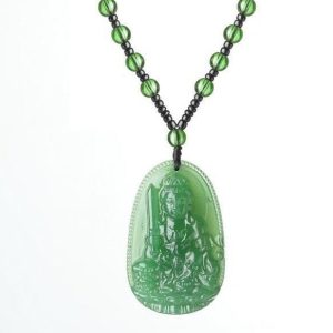 Collier Bouddha Jade Jade Vert