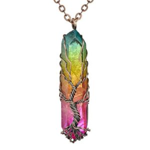Collier Cristal de Vie Arc en Ciel