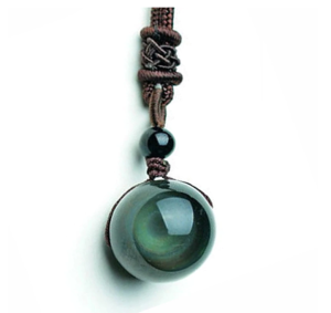Collier "Oeil Céleste" en Obsidienne Default Title