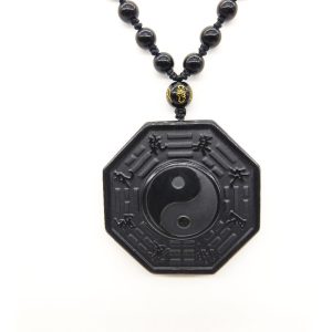 Collier "Yin & Yang" en Obsidienne Noire Default Title