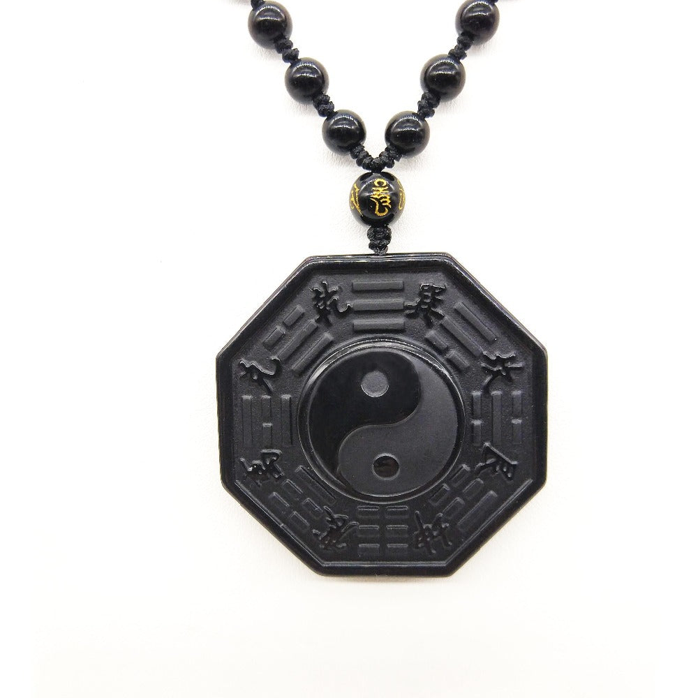 Collier "Yin & Yang" en Obsidienne Noire Default Title