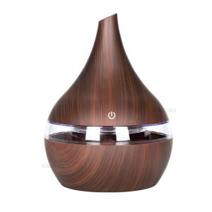Diffuseur Color Wood Led à Huiles essentielles Ebène