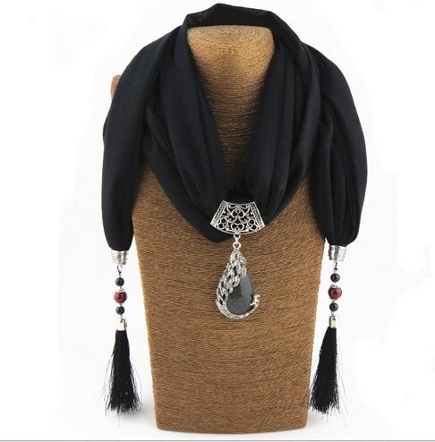 Écharpe Harmonie Noir (Tourmaline Noir)