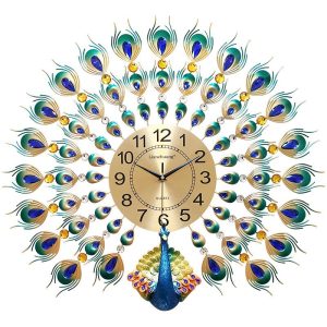 Horloge Murale "Paon Sacré" A  70cm65cm