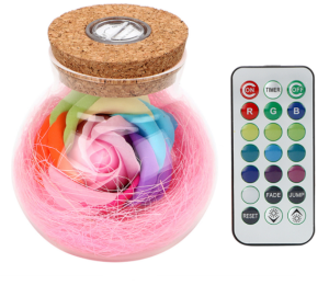 Lampe "Zen Flower" Rose