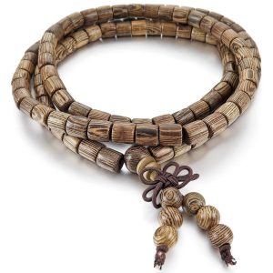 Mala Tibétain Bois Brut Default Title