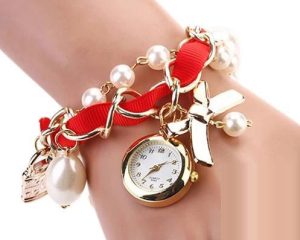 Montre Porte Bonheur Célébration Rouge