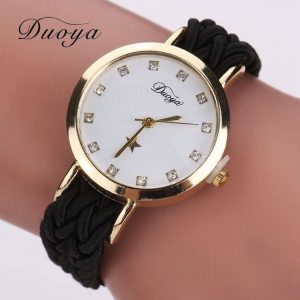 Montre Porte Bonheur Cristal Star Noir
