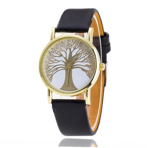 Montre Treelife Classic cuir Vegan Noir