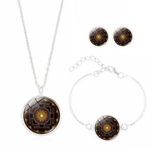 Parure " Sri Yantra" 3 pieces Lune