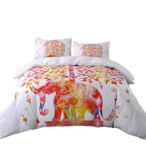 Parure de Lit Éléphant Zen White Très grand