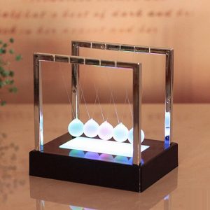 Pendule Zen à Boules Lumineuses Noir
