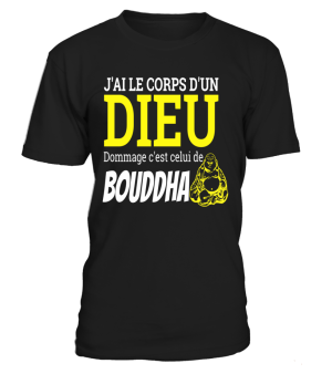 T-SHIRT Bouddha Rieur Noir 5XL
