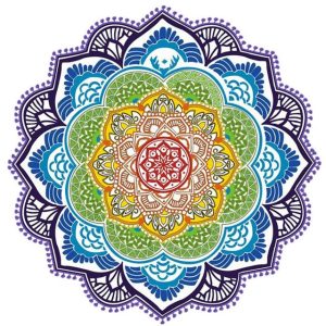 Tapis / Serviette de Plage Mandala 1
