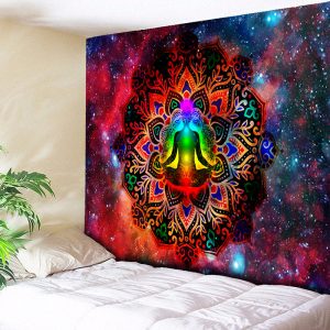 Tenture Murale <br/> Chakras Méditation Lotus OM